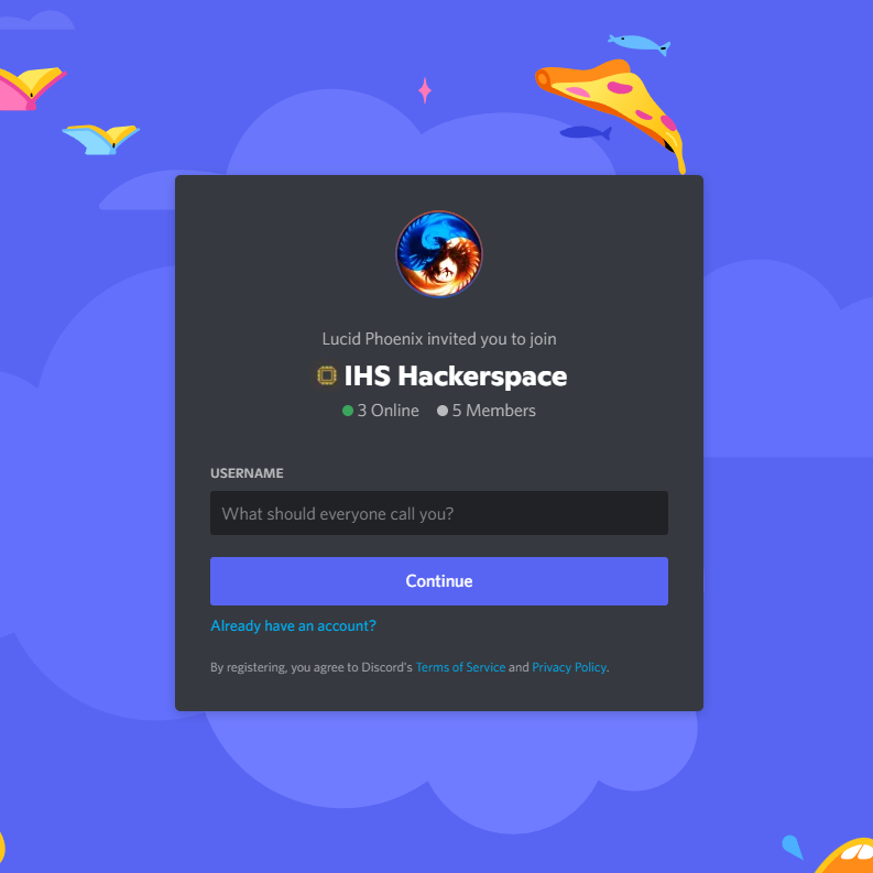 Picture of IHS Hackerspace Discord Bot